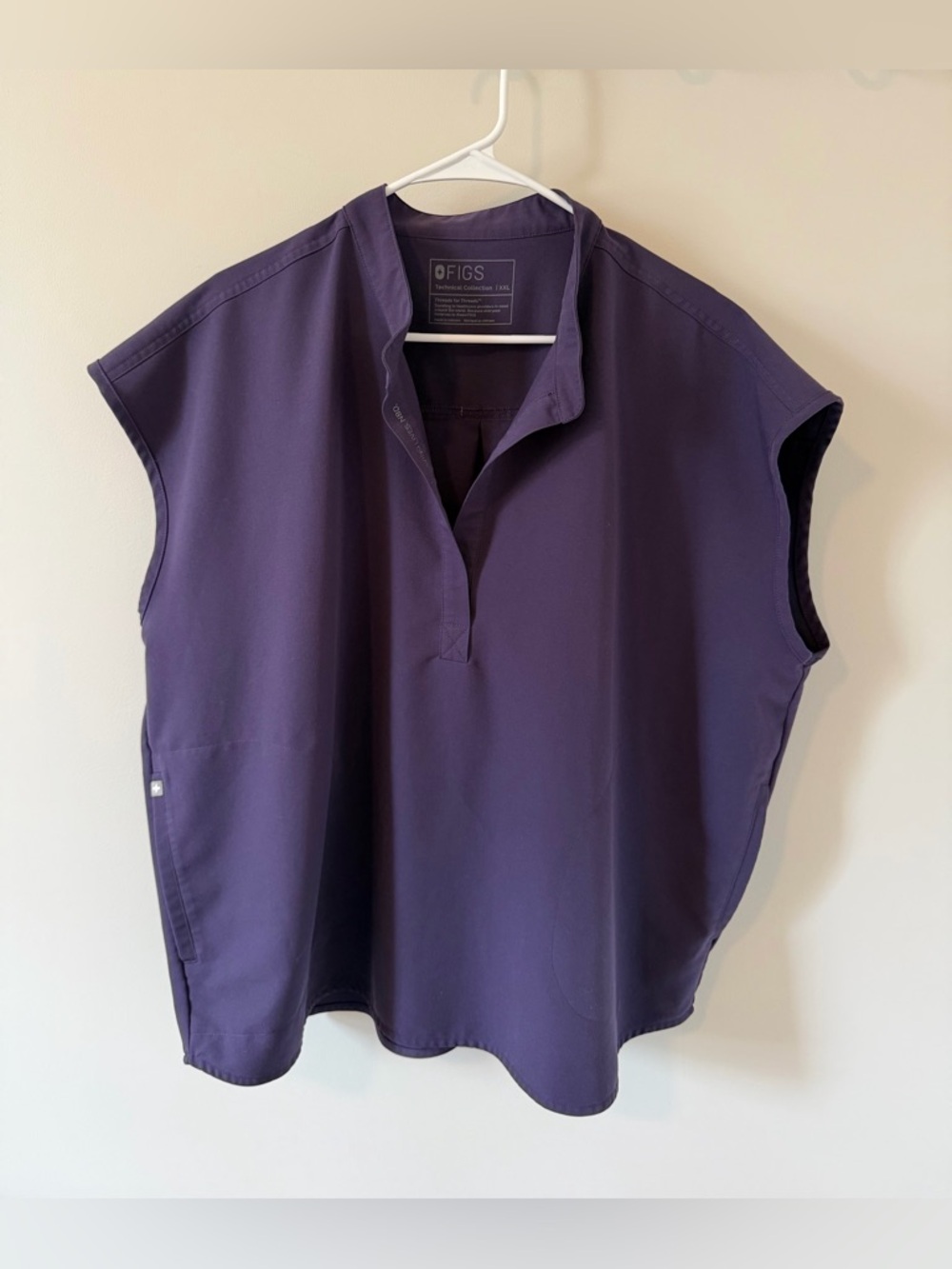 Figs Rafaela Oversized Scrub Top Purple Shadow Women’s Size XXL